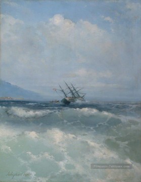  Vague Tableaux - les vagues 1893 Romantique Ivan Aivazovsky russe